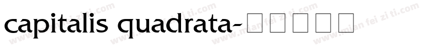 capitalis quadrata字体转换